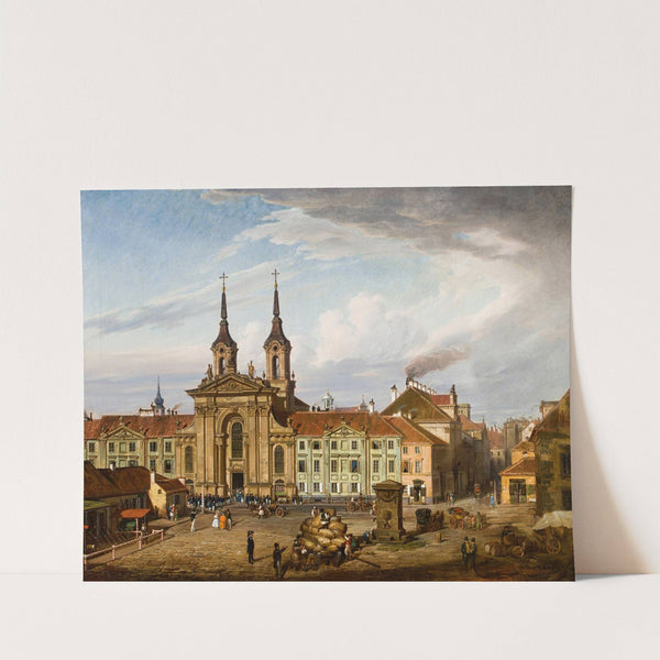 Krasiński Square and the Piarist church by Marcin Zaleski