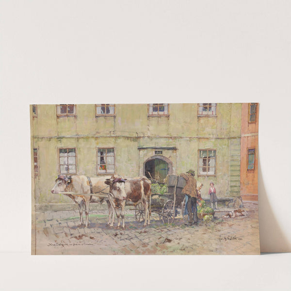Krautbauer in Grein an der Donau by Fritz Lach