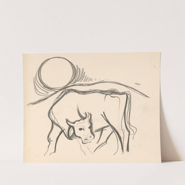 Kravička v krajine by Mikuláš Galanda