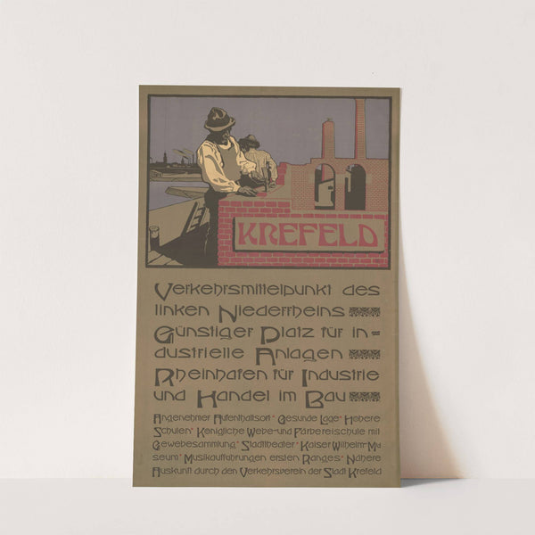 Krefeld. Verkehrsmittelpunkt des linken Niederrheins (1902) by Willy von Beckerath