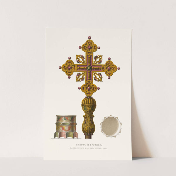 Krest i bratina, nakhodiashchiesia v sele Izmailove by Fedor Grigoryevich Solntsev