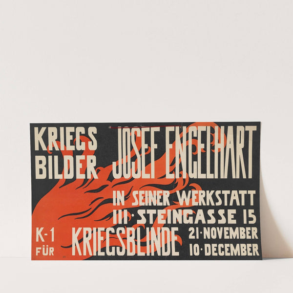 Kriegsbilder. Josef Engelhart in seiner Werkstatt … K-1 für Kriegsblinde … (1916) by Josef Engelhart