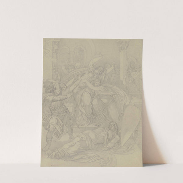 Kriemhilds Klage um die Leiche Siegfrieds by Ferdinand Fellner