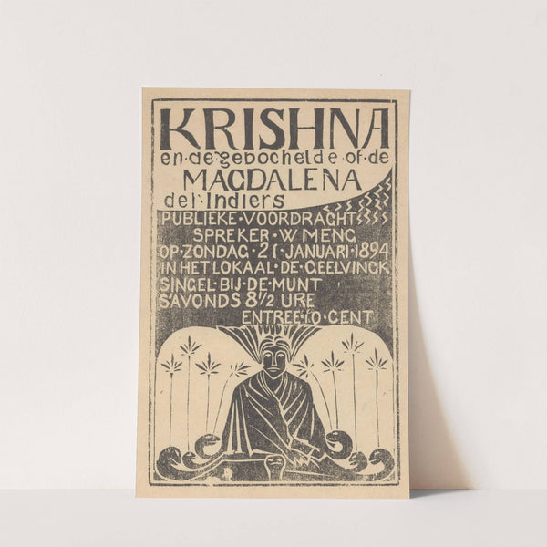 Krishna en de gebochelde of de Magdalena der Indiers (1894) by Mathieu Lauweriks