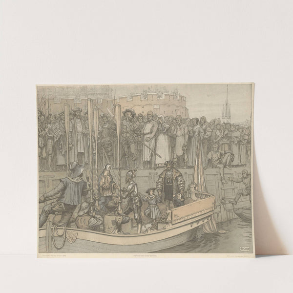 Kristian den Anden forlader København (Christian II leaving Copenhagen) by Rasmus Christiansen
