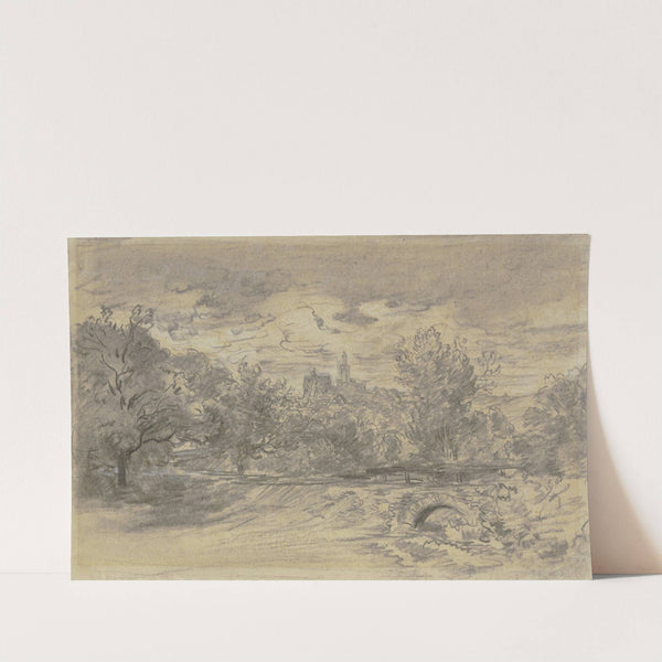 Kronberg im Taunus von der Oberhöchstädter Chaussee by Anton Burger