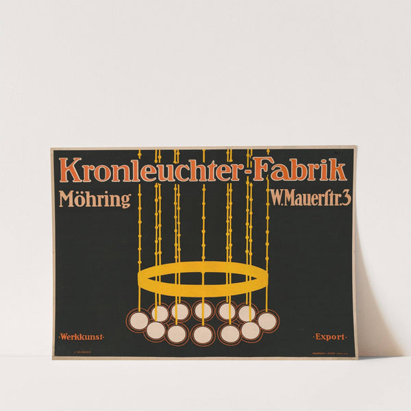 Kronleuchterfabrik Möhring (1909) by Julius Klinger