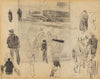 Kruiwagen, figuren en schets