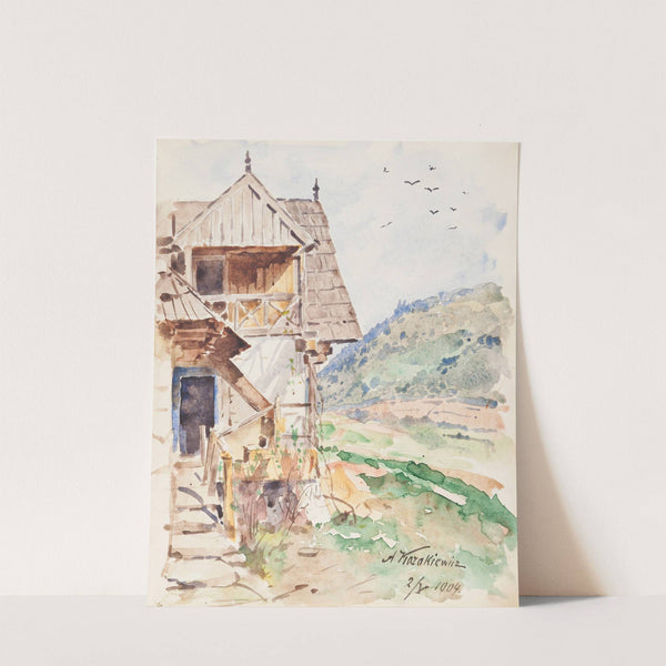 Księga pamiątkowa działalności zakładu szczawnickiego - widok na Jarmutę by Antoni Kozakiewicz