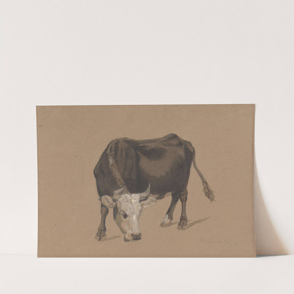 Ku som gresser (1848) by Adolph Tidemand