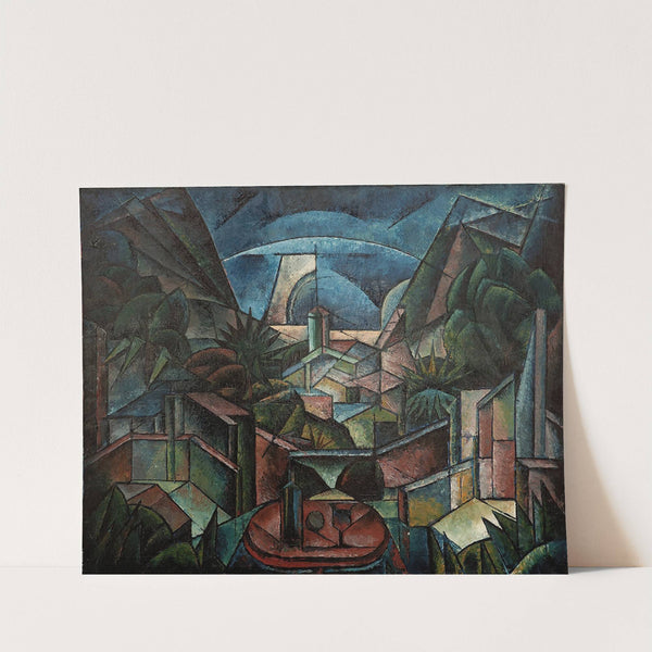 Kubofuturistische Landschaft by Fritz Stuckenberg