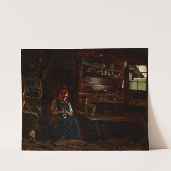 Küche im Thomahaus zu Bernau (1860) by Eugen Bracht