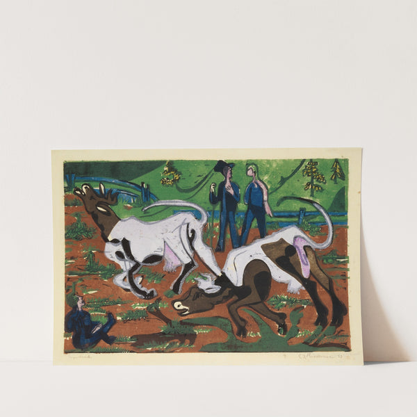 Kühe im Frühling (1933) by Ernst Ludwig Kirchner