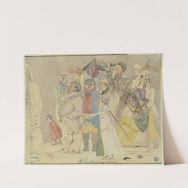 Kunstbeschauung (ca. 1819 – 1820) by Ludwig Emil Grimm