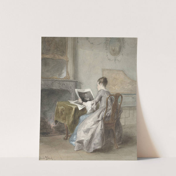 Kunstbeschouwster (1831 - 1899) by David Bles