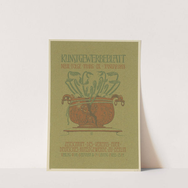 Kunstgewerbeblatt Neue Folge (Januar 1898) (1898) by Otto Eckmann