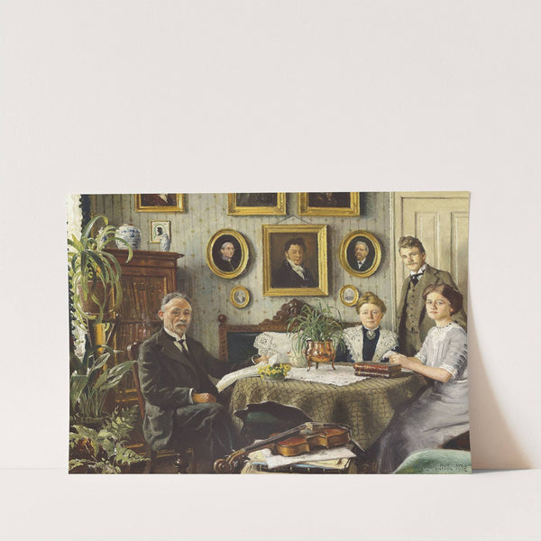 Kunstnerens familie by Paul Fischer