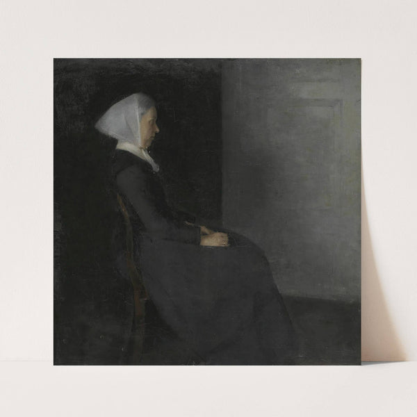 Kunstnerens Moder Frederikke Hammershøi (Portrait Of The Artist’s Mother) by Vilhelm Hammershøi