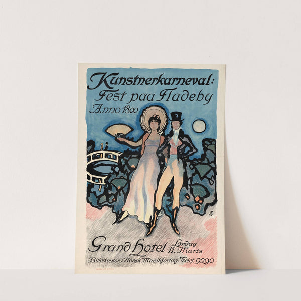 Kunstnerkarneval; Fest paa Fladeby Anno 1800 (1911) by Brynjulf Larsson