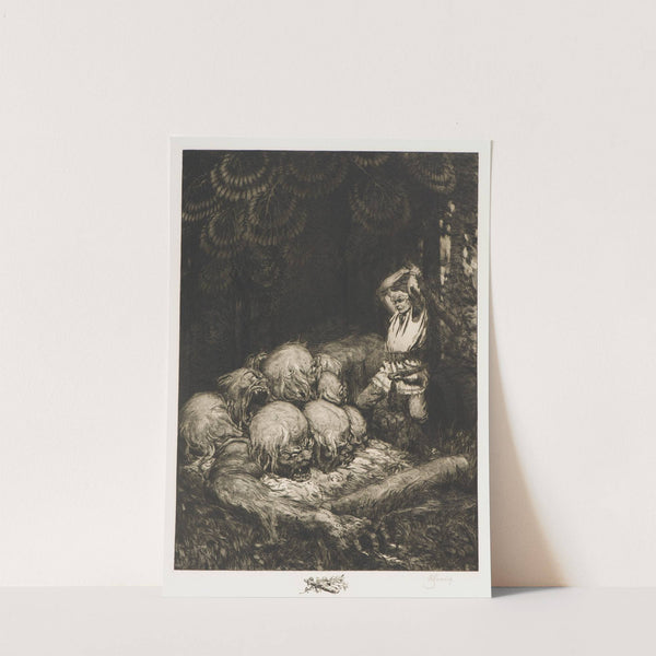 Kurbads the Hero and nine headed devil by Rihards Zariņš