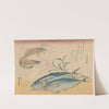 Kuruma Ebi, Aji Prawns, and Horse Mackerel (19th century) by Andō Hiroshige
