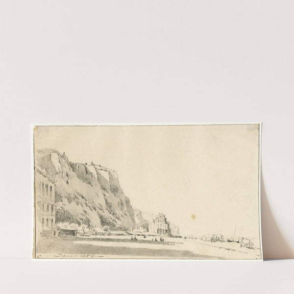 Kust en strand bij Dover (1856) by Pieter van Loon