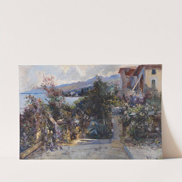 Küstenlandschaft bei Abbazia (1890) by Leontine von Littrow