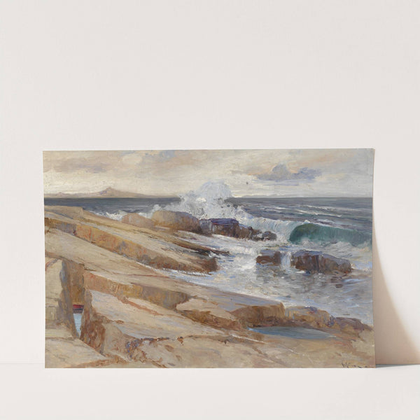 Küstenlandschaft bei Ragusa by Leontine von Littrow