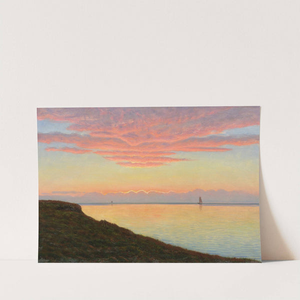 Küstenlandschaft im Abendrot (1900-1920) by Albert Edvard Wang