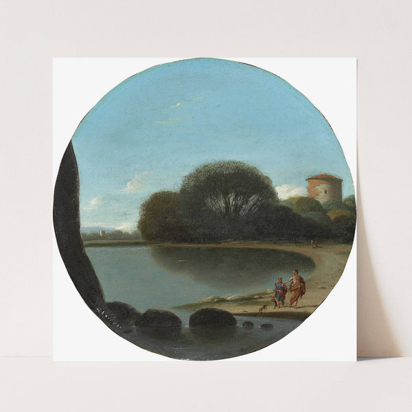 Küstenlandschaft mit Figuren by Goffredo Wals