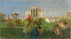 Kutschenfahrt vor der Villa Capra (1915)