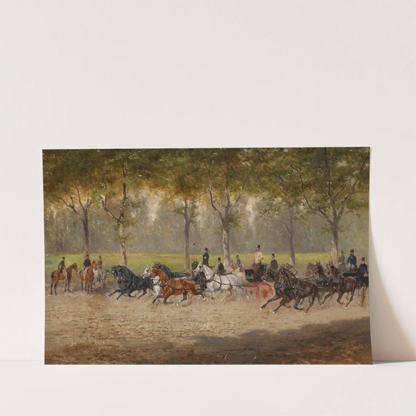 Kutschenrennen by Alexander Von Bensa