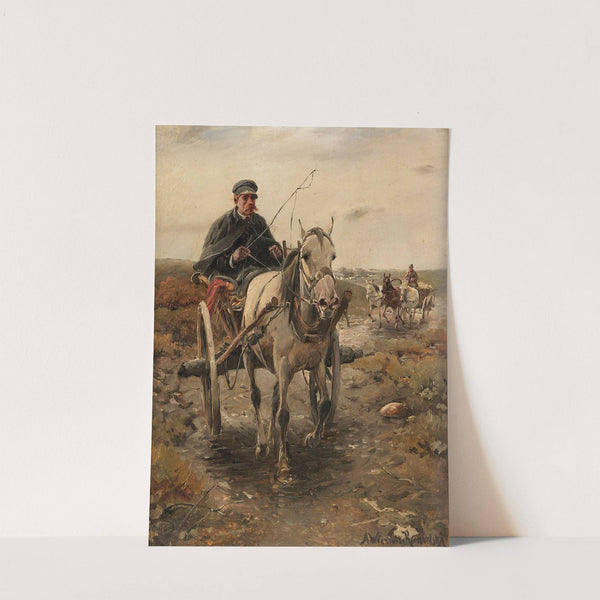 Kutschfahrt (Ca. 1890-1900) by Alfred Von Wierusz-Kowalski