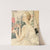 Kvinde i hvid kjole siddende ved vindueskarm by Gerda Wegener