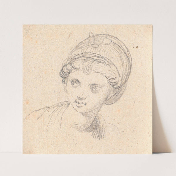 Kvindehoved med turban (1790 – 1799) by Jens Juel