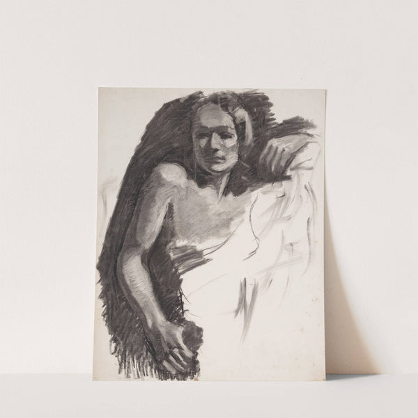 Kvindelig model by Oluf Hartmann