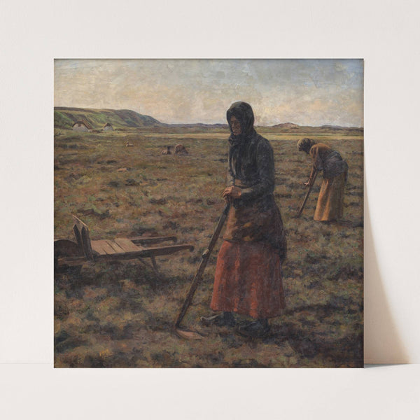 Kvinder hakker lyng by Jens Vige