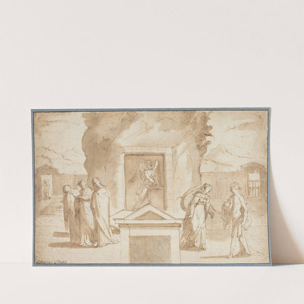 Kvinderne ved Kristi grav og Noli me tangere by Pellegrino Tibaldi