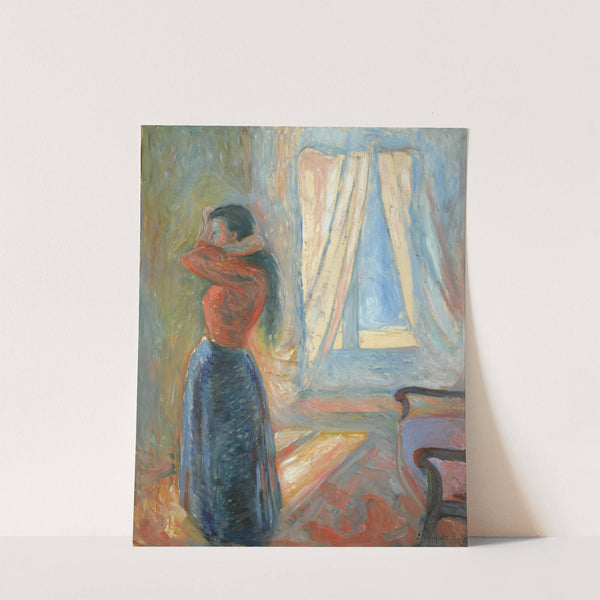 Kvinne Som Speiler Seg (Woman Looking In The Mirror) (1892) by Edvard Munch