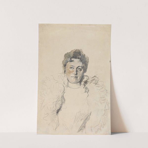 Kvinneportrett by Christian Krohg