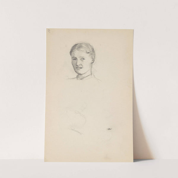 Kvinneportrett by Signe Scheel