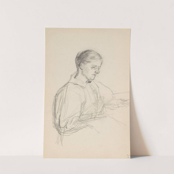 Kvinneportrett by Signe Scheel