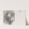 Kvinneportrett; fragment by Signe Scheel