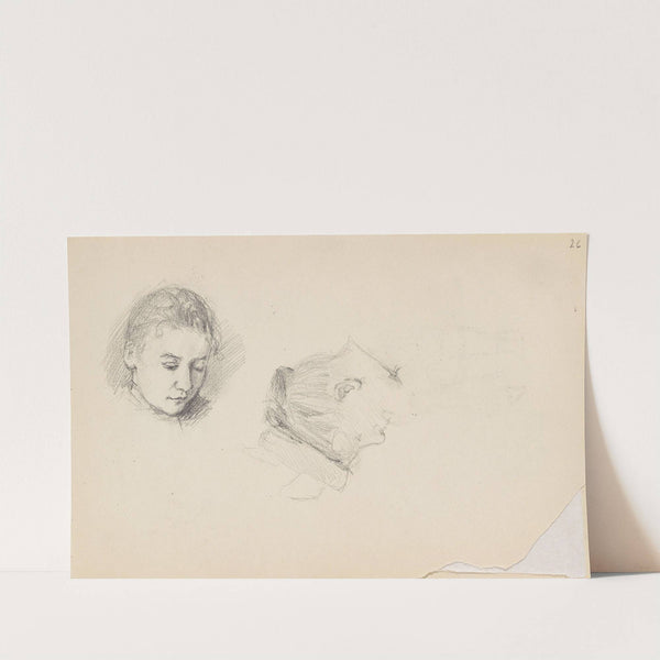 Kvinneportrett; profil by Signe Scheel