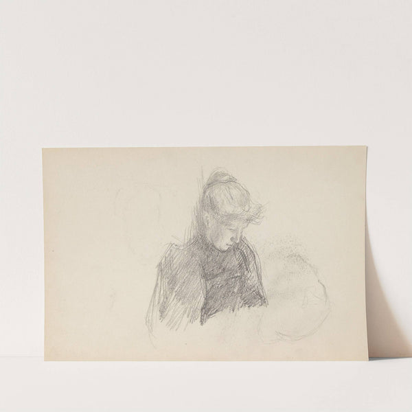 Kvinneportrett; riss by Signe Scheel