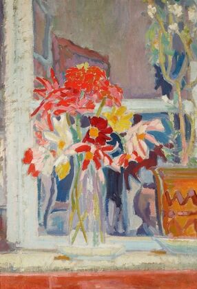 Kwiaty w szklanym wazonie (1909) — size preview