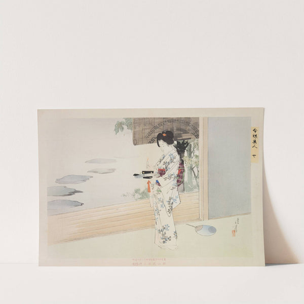 Kyōiku imayō bijin fūzoku zen Pl.07 by Toshikata Mizuno