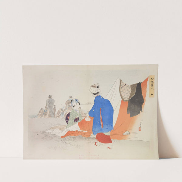 Kyōiku imayō bijin fūzoku zen Pl.10 by Toshikata Mizuno