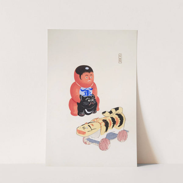 Kyosen’s Collected Illustrations of Japanese Toys Pl.017 by Kawasaki Kyosen