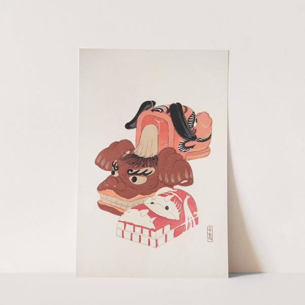 Kyosen’s Collected Illustrations of Japanese Toys Pl.018 by Kawasaki Kyosen